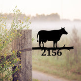 Custom Funny Cow Metal Tree Stake, Farm, Barn Decoration Laser Cut Metal Signs Custom Gift Ideas